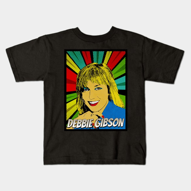 Debbie Gibson Pop Art Design // Fan Art Kids T-Shirt by Flasher